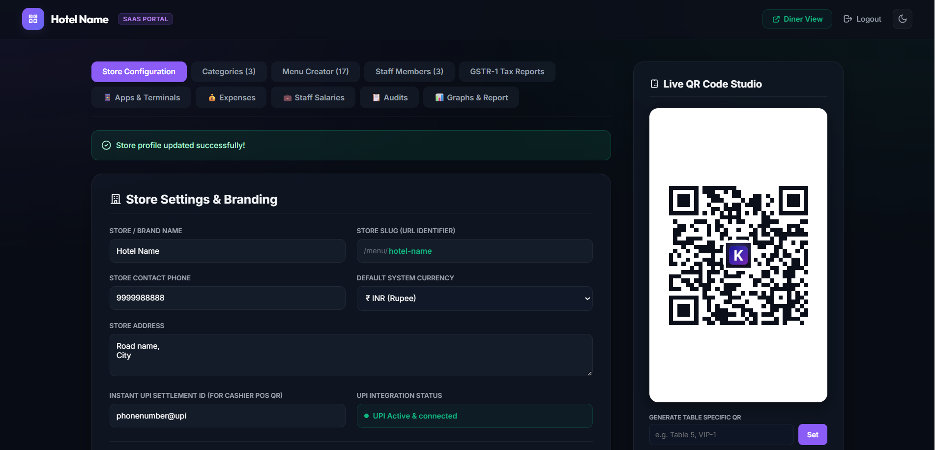 Admin Dashboard
